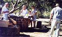 Breakfast barbecue at Weenen Game Reserve
