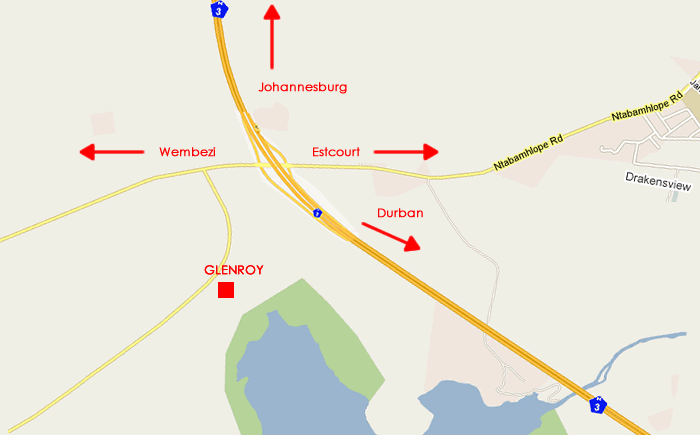 Map directions to Glenroy